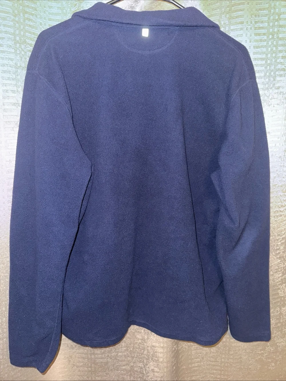 Polo by Ralph Lauren Navy Fleece Quarter-Zip with Yellow Trim
